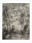 Horseman in the Woods, original impression 1854, printed in 1921 by Jean Baptiste Camille Corot; M. Le Garrec