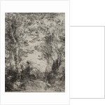 Horseman in the Woods, original impression 1854, printed in 1921 by Jean Baptiste Camille Corot; M. Le Garrec