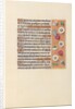Hours of Queen Isabella the Catholic, Queen of Spain: Fol. 104r, c. 1500 by Master of the First Prayerbook of Maximillian