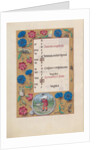 Hours of Queen Isabella the Catholic, Queen of Spain: Fol. 11v, October, c. 1500 by Master of the First Prayerbook of Maximillian