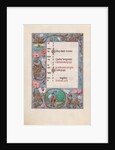 Hours of Queen Isabella the Catholic, Queen of Spain: Fol. 12v, November, c. 1500 by Master of the First Prayerbook of Maximillian