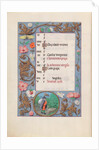 Hours of Queen Isabella the Catholic, Queen of Spain: Fol. 12v, November, c. 1500 by Master of the First Prayerbook of Maximillian