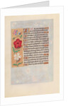Hours of Queen Isabella the Catholic, Queen of Spain: Fol. 132v, c. 1500 by Master of the First Prayerbook of Maximillian