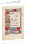 Hours of Queen Isabella the Catholic, Queen of Spain: Fol. 13v, December, c. 1500 by Master of the First Prayerbook of Maximillian
