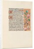 Hours of Queen Isabella the Catholic, Queen of Spain: Fol. 145r, c. 1500 by Master of the First Prayerbook of Maximillian
