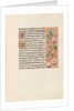 Hours of Queen Isabella the Catholic, Queen of Spain: Fol. 145r, c. 1500 by Master of the First Prayerbook of Maximillian