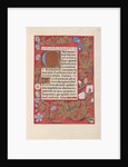 Hours of Queen Isabella the Catholic, Queen of Spain: Fol. 172r, c. 1500 by Master of the First Prayerbook of Maximillian