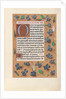 Hours of Queen Isabella the Catholic, Queen of Spain: Fol. 182r, c. 1500 by Master of the First Prayerbook of Maximillian
