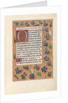 Hours of Queen Isabella the Catholic, Queen of Spain: Fol. 182r, c. 1500 by Master of the First Prayerbook of Maximillian