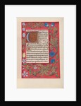 Hours of Queen Isabella the Catholic, Queen of Spain: Fol. 190r, c. 1500 by Master of the First Prayerbook of Maximillian