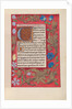Hours of Queen Isabella the Catholic, Queen of Spain: Fol. 190r, c. 1500 by Master of the First Prayerbook of Maximillian