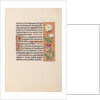Hours of Queen Isabella the Catholic, Queen of Spain: Fol. 20r, c. 1500 by Master of the First Prayerbook of Maximillian