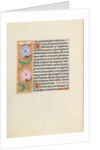Hours of Queen Isabella the Catholic, Queen of Spain: Fol. 27v, c. 1500 by Master of the First Prayerbook of Maximillian