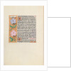 Hours of Queen Isabella the Catholic, Queen of Spain: Fol. 27v, c. 1500 by Master of the First Prayerbook of Maximillian