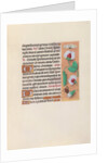 Hours of Queen Isabella the Catholic, Queen of Spain: Fol. 35r, c. 1500 by Master of the First Prayerbook of Maximillian