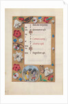 Hours of Queen Isabella the Catholic, Queen of Spain: Fol. 3v, February, c. 1500 by Master of the First Prayerbook of Maximillian