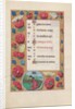 Hours of Queen Isabella the Catholic, Queen of Spain: Fol. 5v, April, c. 1500 by Master of the First Prayerbook of Maximillian