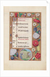 Hours of Queen Isabella the Catholic, Queen of Spain: Fol. 8r, July - Harvesting Wheat, c. 1500 by Master of the First Prayerbook of Maximillian