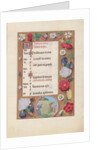 Hours of Queen Isabella the Catholic, Queen of Spain: Fol. 8r, July - Harvesting Wheat, c. 1500 by Master of the First Prayerbook of Maximillian