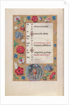 Hours of Queen Isabella the Catholic, Queen of Spain: Fol. 9v, August, c. 1500 by Master of the First Prayerbook of Maximillian