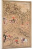 Hunting with Falcons in a Landscape, c. 1558-1560; borders added probably 1700s by Abd al-Samad (attributed to)