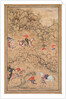 Hunting with Falcons in a Landscape, c. 1558-1560; borders added probably 1700s by Abd al-Samad (attributed to)