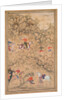 Hunting with Falcons in a Landscape, c. 1558-1560; borders added probably 1700s by Abd al-Samad (attributed to)