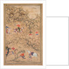 Hunting with Falcons in a Landscape, c. 1558-1560; borders added probably 1700s by Abd al-Samad (attributed to)