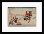 Ichikawa Norinosuke and Ichikawa Yonejuro as Morihachi and Yonehachi?, late 1830s or early 1840s by Hasegawa Sadanobu