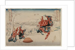 Ichikawa Norinosuke and Ichikawa Yonejuro as Morihachi and Yonehachi?, late 1830s or early 1840s by Hasegawa Sadanobu