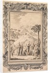Illustration and Border Design for Kupfer-Bibel, c. 1730 by Johan Melchior Füssli; Johann Daniel Preissler; Johann Jacob Scheuchzer