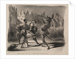 Illustrations for Faust: Duel of Faust and of Valentin, 1828 by Eugène Delacroi