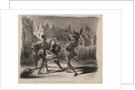 Illustrations for Faust: Duel of Faust and of Valentin, 1828 by Eugène Delacroi