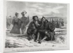 Illustrations for Faust: Faust and Wagner, 1828 by Eugène Delacroi