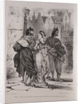 Illustrations for Faust: Faust seeks to allure Marguerite, 1828 by Eugène Delacroi