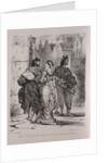 Illustrations for Faust: Faust seeks to allure Marguerite, 1828 by Eugène Delacroi
