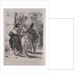 Illustrations for Faust: Faust seeks to allure Marguerite, 1828 by Eugène Delacroi