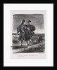 Illustrations for Faust: Faust, Méphistophélé and the barbet, 1828 by Eugène Delacroi
