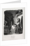 Illustrations for Faust: Marguerite with the wheel, 1828 by Eugène Delacroi