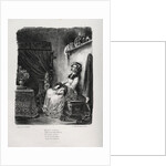 Illustrations for Faust: Marguerite with the wheel, 1828 by Eugène Delacroi