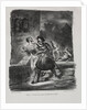 Illustrations for Faust: Méphistophélés and Faust flee after the duel, 1828 by Eugène Delacroi