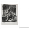 Illustrations for Faust: Méphistophélés and Faust flee after the duel, 1828 by Eugène Delacroi