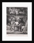 Illustrations for Faust: Méphistophélés visits Faust, 1828 by Eugène Delacroi