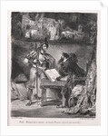Illustrations for Faust: Méphistophélés visits Faust, 1828 by Eugène Delacroi