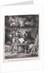 Illustrations for Faust: Méphistophélés visits Faust, 1828 by Eugène Delacroi