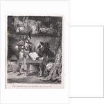 Illustrations for Faust: Méphistophélés visits Faust, 1828 by Eugène Delacroi