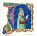 Initial A from a Choral Book with King David, c. 1470-1480 by Guglielmo Giraldi del Magri (attributed to)