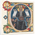 Initial C Excised from a Choral Book: St. Anthony with Antonite Friars, c. 1400-1440 by Unknown