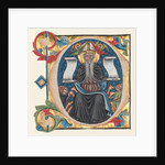 Initial C Excised from a Choral Book: St. Anthony with Antonite Friars, c. 1400-1440 by Unknown