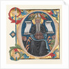 Initial C Excised from a Choral Book: St. Anthony with Antonite Friars, c. 1400-1440 by Unknown